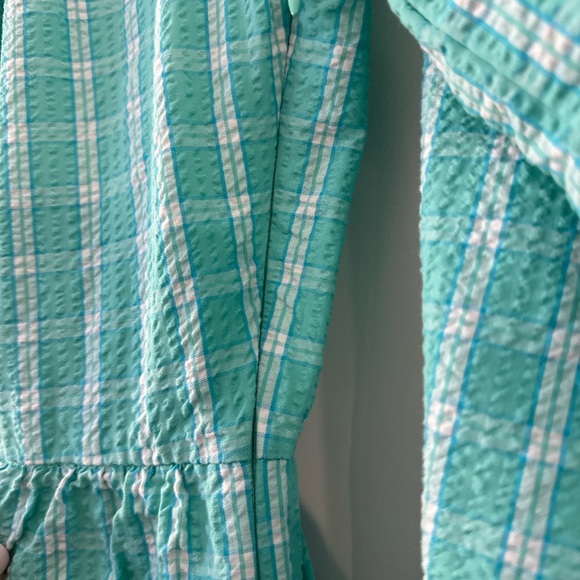 Jcrew Plaid Dress with Ruffle Collar - Picture 4 of 5